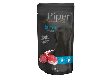 PIPER PLATINUM CARE - ПАУЧ ЗА ЧУВСТВИТЕЛНИ КУЧЕТА, С АГНЕШКО, 10х150 гр