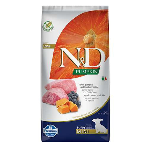 N&D PUPPY MINI PUMPKIN 7 KG куче, тиква с агнешко и боровинки