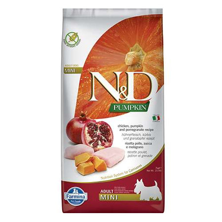 N&D ADULT MINI PUMPKIN 7 KG за куче тиква с пиле и нар