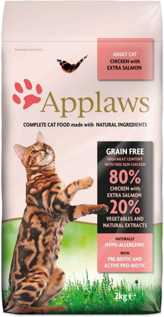Начало «КОТКИ «ХРАНА И ЗДРАВЕ « Храна за коткиApplaws Adult Cat Chicken with Salmon - суха храна за котка с 80% пиле и риба сьомга 7.5 кг.