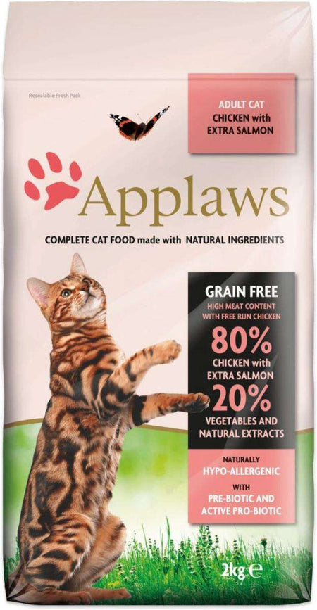 Начало «КОТКИ «ХРАНА И ЗДРАВЕ « Храна за коткиApplaws Adult Cat Chicken with Salmon - суха храна за котка с 80% пиле и риба сьомга 7.5 кг.