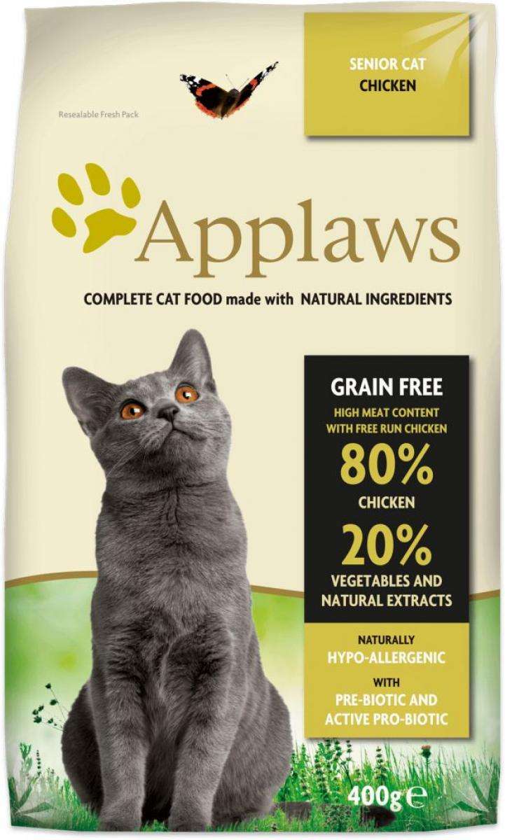 Applaws Senior Chicken - суха храна с 80% Пиле, подходяща за възрастни котки над 10г. 7.5 кг.