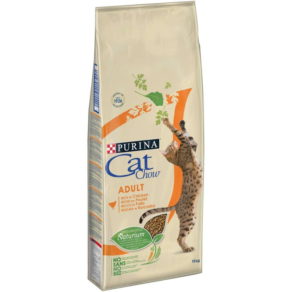 PURINA CAT CHOW ADULT - С ПИЛЕ И ПУЙКА 15КГ.