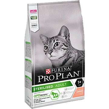 PURINA PRO PLAN STERILISED с OPTIRENAL - СЪС СЬОМГА ЗА КАСТРИРАНИ КОТКИ