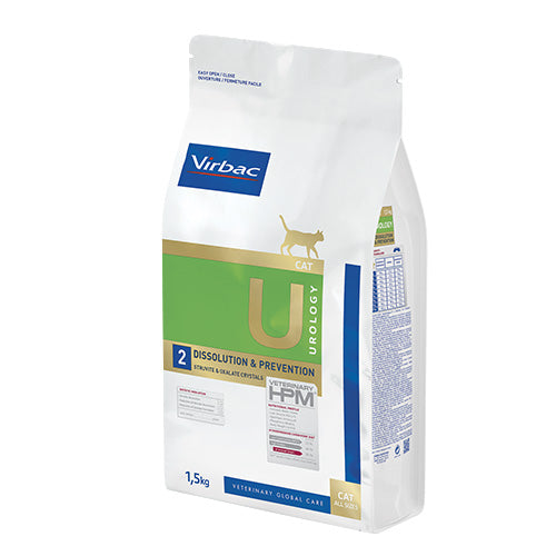 Virbac HPM Diet Cat Urology Dissolution & Prevention U2 1.5кг