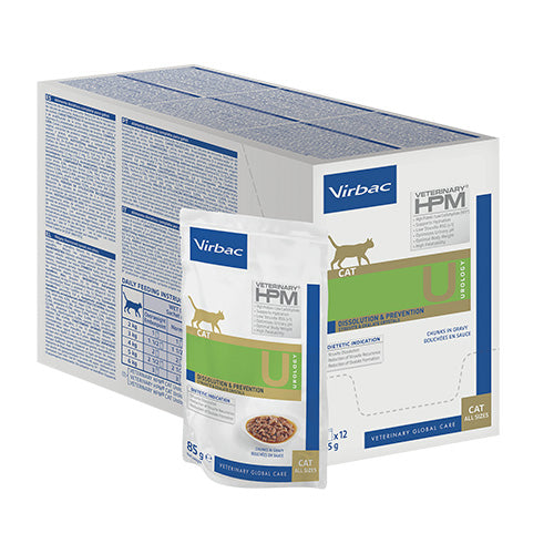 Virbac WET Cat Urology Dissolution & Prevention chunks in gravy 12x85