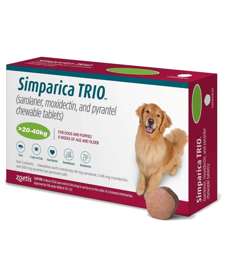 Simparica Trio от 20 до 40 кг - 1бр. табл.