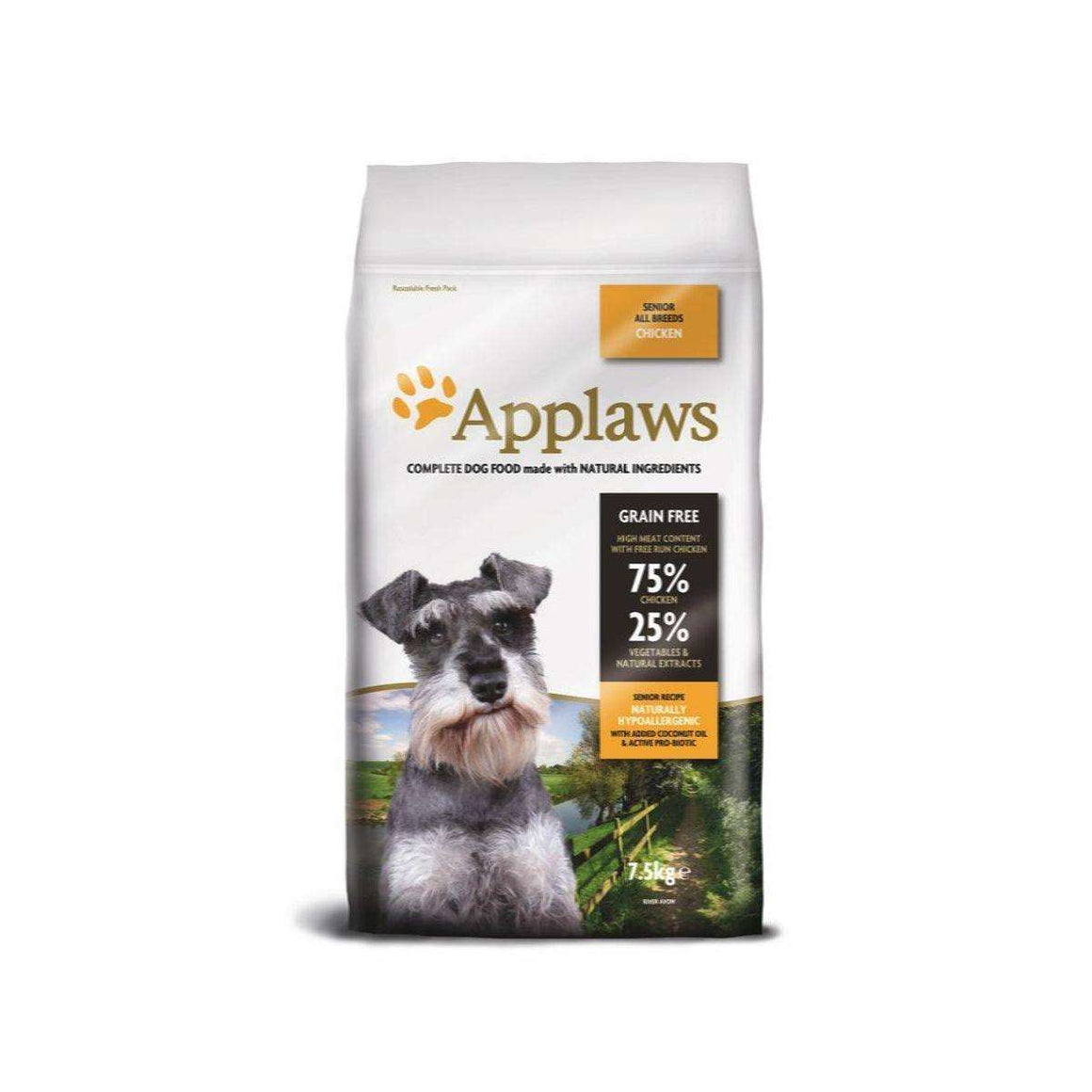 Applaws Senior All Breeds - суха храна за възрастни кучета от всички породи, 75% пиле, 2кг.