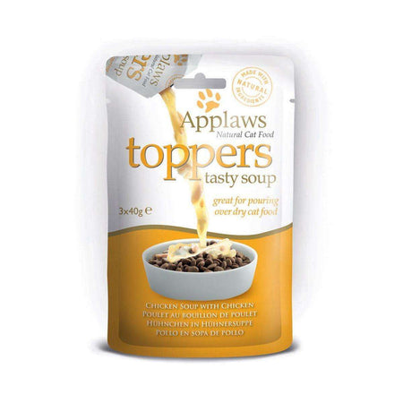 Applaws Cat Toppers Chicken Soup Пауч-Овкусител за коте с пилешко 3 x 40g