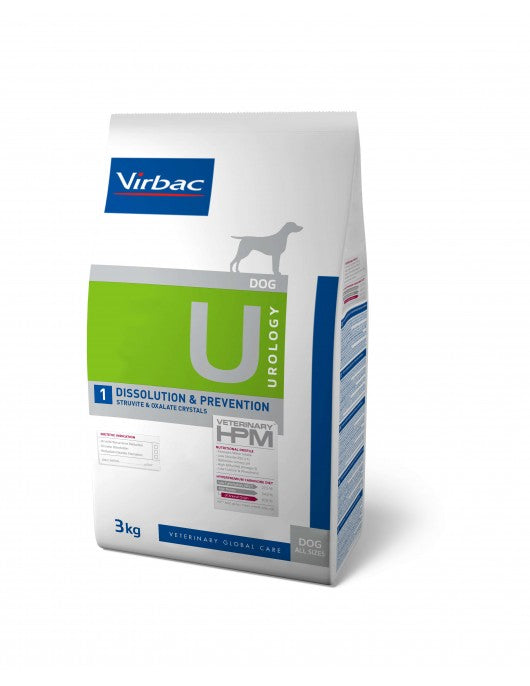 Virbac HPM Diet Dog Urology Dissolution & Prevention U1