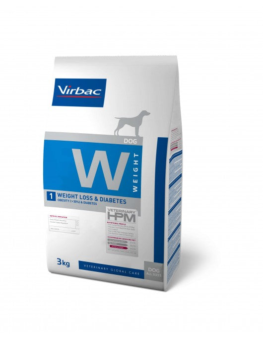 Virbac HPM Diet Dog Weight Loss & Diabetes W1