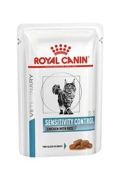 ROYAL CANIN FELINE SENSITIVITY CONTROL CHICKEN POUCH 12X85g - Мокра храна в пауч за хранителна непоносимост при котки