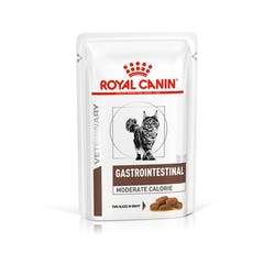 ROYAL CANIN FELINE GASTROINTESTINAL MOD CALORIE POUCH 12x85g - Мокра храна с умерено калорийно съдържание в пауч за котки при храносмилателни разстройства