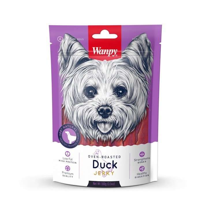 WANPY DUCK JERKY 100гр. - ПРЕМИУМ КЛАС ПАТЕШКО ФИЛЕ ПЕЧЕНО НА ФУРНА