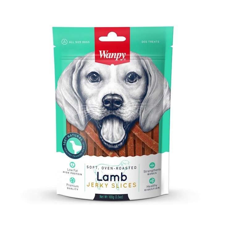 WANPY SOFT LAMB JERKY SLICES 100гр. - ПРЕМИУМ КЛАС ФИЛЕ АГНЕ НА СЛАЙС ПЕЧЕНО НА ФУРНА