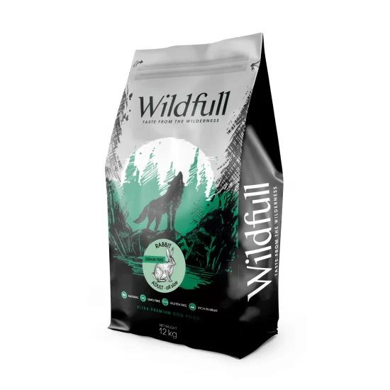 Wildfull Dog Rabbit All Size - възрастни кучета - 12кг